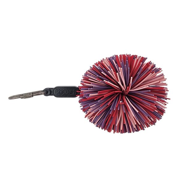 Vintage Koosh Ball Oddzon Keychain Red Purple Pink 1991 Retro Nineties - Picture 1 of 8